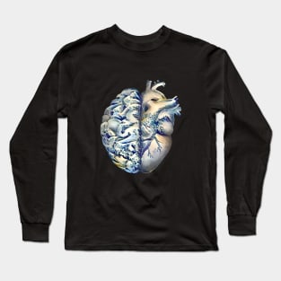 Big wave style, Right balance between head and brain or heart and feeling Long Sleeve T-Shirt